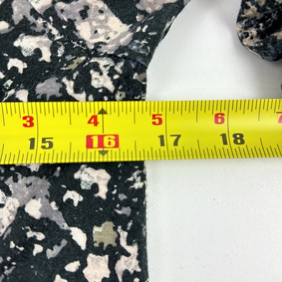 Anthropologie Weston Wear Long Sleeve Black Splatter Pull On Shirt - Picture 6 of 12